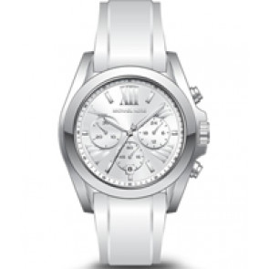 Bracelet de montre Michael Kors MK2651 Silicone Blanc 22mm