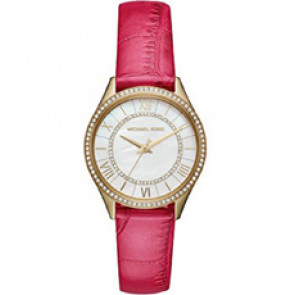 Bracelet de montre Michael Kors MK2709 Cuir Rose 16mm