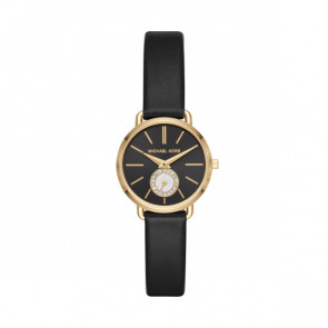 Bracelet de montre Michael Kors MK2750 Cuir Noir