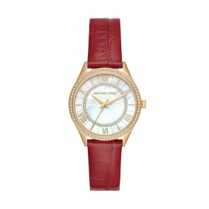 Bracelet de montre Michael Kors MK2756 Cuir Rouge 16mm