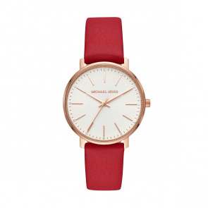 Bracelet de montre Michael Kors MK2784 Cuir Rouge 18mm