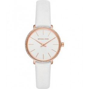 Bracelet de montre Michael Kors MK2802 Cuir Blanc 14mm