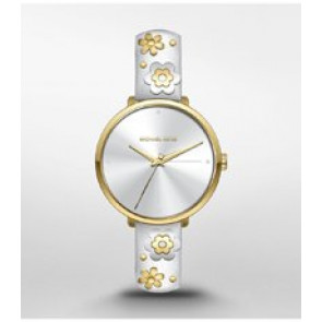Bracelet de montre Michael Kors MK2821 Cuir Blanc 14mm