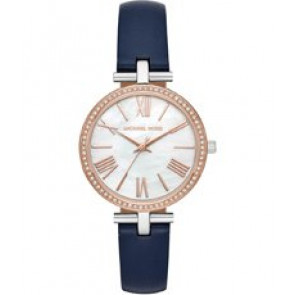 Bracelet de montre Michael Kors MK2833 Cuir Bleu 12mm