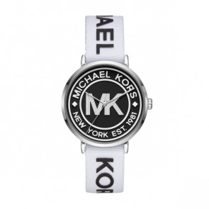 Bracelet de montre Michael Kors MK2863 Nylon Blanc 18mm