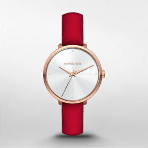 Bracelet de montre Michael Kors MK2886 Cuir Rouge 14mm