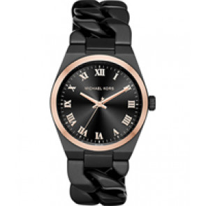 Bracelet de montre Michael Kors MK3415 Acier Noir 24mm