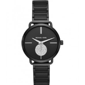 Bracelet de montre Michael Kors MK3758 Acier Noir 16mm