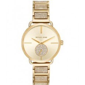 Bracelet de montre Michael Kors MK3852 Acier inoxydable Plaqué or 16mm