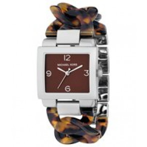 Bracelet de montre Michael Kors MK4107 Plastique Brun 24mm