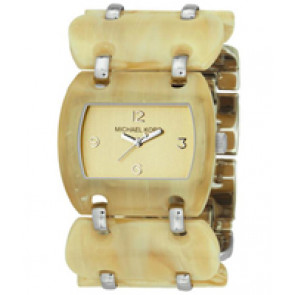 Bracelet de montre Michael Kors MK4142 Plastique Beige 37mm