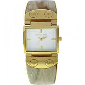 Bracelet de montre Michael Kors MK4169 Plastique Beige 29mm