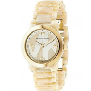 Bracelet de montre Michael Kors MK4204 Plastique Beige 19mm