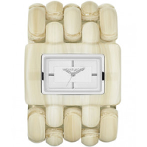 Bracelet de montre Michael Kors MK4261 Plastique Beige 47mm