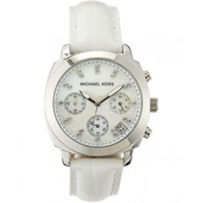 Bracelet de montre Michael Kors MK5094 Cuir Blanc 18mm