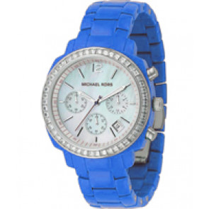 Bracelet de montre Michael Kors MK5121 Plastique Bleu 20mm
