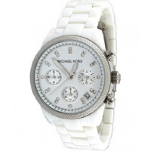 Bracelet de montre Michael Kors MK5183 Plastique Blanc 20mm
