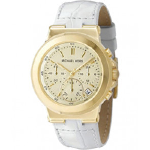 Bracelet de montre Michael Kors MK5224 Cuir Blanc 22mm