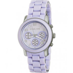 Bracelet de montre Michael Kors MK5233 Acier/Silicone Pourpre 20mm