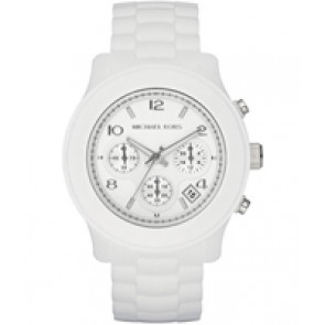 Bracelet de montre (Combinaison bracelet + cas) Michael Kors MK5292 Plastique Blanc 20mm