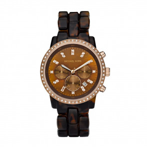 Bracelet de montre Michael Kors MK5366 Plastique Brun 8mm