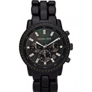 Bracelet de montre Michael Kors MK5367 Plastique Noir 22mm
