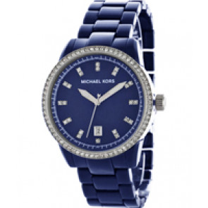 Bracelet de montre Michael Kors MK5371 Plastique Bleu 18mm