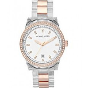 Bracelet de montre Michael Kors MK5405 Plastique Bicolore 18mm