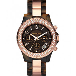 Bracelet de montre Michael Kors MK5416 Plastique Brun 20mm