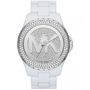 Bracelet de montre Michael Kors MK5816 Plastique Blanc 20mm