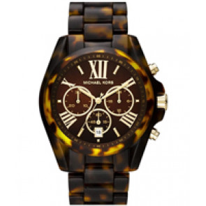 Bracelet de montre Michael Kors MK5839 Plastique Brun 20mm