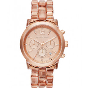 Bracelet de montre Michael Kors MK6203 Plastique Rose 22mm