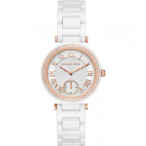 Bracelet de montre Michael Kors MK6240 Céramique Blanc 16mm