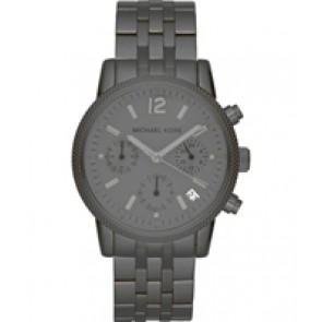 Bracelet de montre Michael Kors MK6259 Acier inoxydable Gris anthracite 18mm