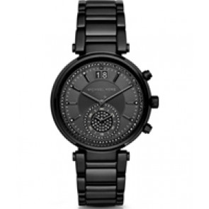 Bracelet de montre Michael Kors MK6297 Acier Noir 20mm