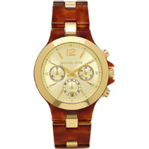 Bracelet de montre Michael Kors MK6386 Plastique Brun 20mm