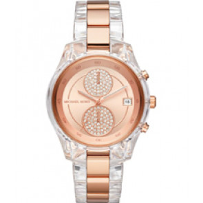 Bracelet de montre Michael Kors MK6499 Plastique Bicolore 20mm
