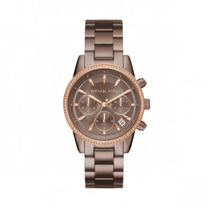 Bracelet de montre Michael Kors MK6529 Acier Brun 18mm