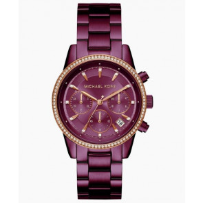 Bracelet de montre Michael Kors MK6542 Acier Pourpre 18mm