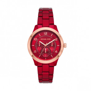 Bracelet de montre Michael Kors MK6594 Acier Rouge 18mm