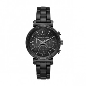 Bracelet de montre Michael Kors MK6632 Acier Noir 16mm