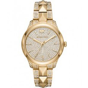 Bracelet de montre Michael Kors MK6715 Acier inoxydable Plaqué or 18mm