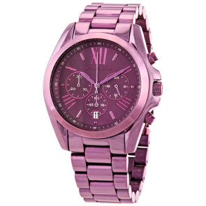 Bracelet de montre Michael Kors MK6721 Acier inoxydable Pourpre 22mm