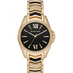 Bracelet de montre Michael Kors MK6743 Acier inoxydable Plaqué or 18mm