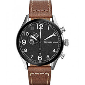 Bracelet de montre Michael Kors MK7068 Cuir Brun 22mm