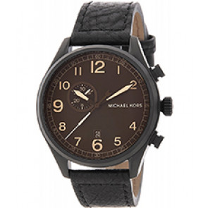 Bracelet de montre Michael Kors MK7069 Cuir Noir 22mm
