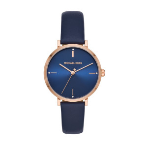 Bracelet de montre Michael Kors MK7124 Cuir Bleu 16mm