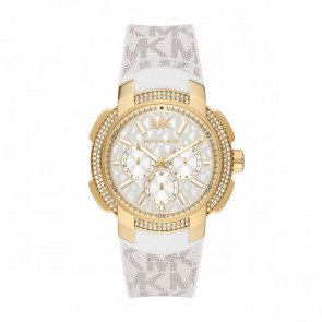 Bracelet de montre Michael Kors MK7221 Caoutchouc Blanc 16mm