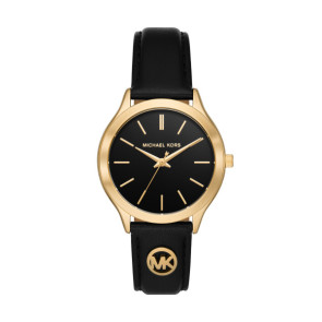 Bracelet de montre Michael Kors MK7482 Cuir Noir 18mm