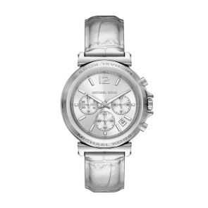 Bracelet de montre Michael Kors MK7509 Cuir Gris 18mm
